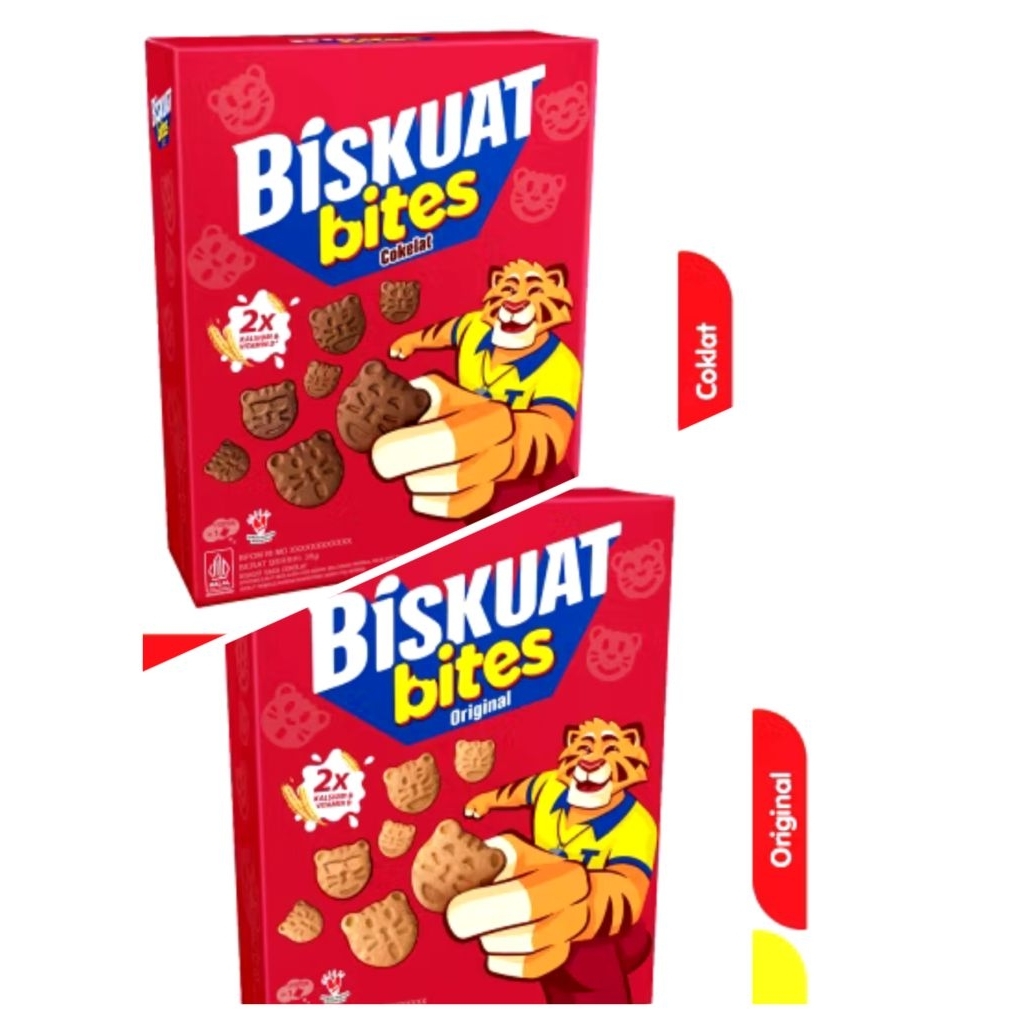 Biskuat BITES coklat / original 35 gram