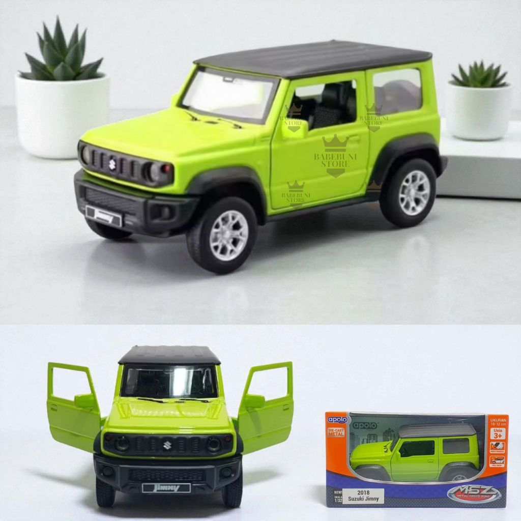 Miniatur Diecast Mobil Offroad Skala 1:32 Pintu Buka Ban Karet Mainan Koleksi