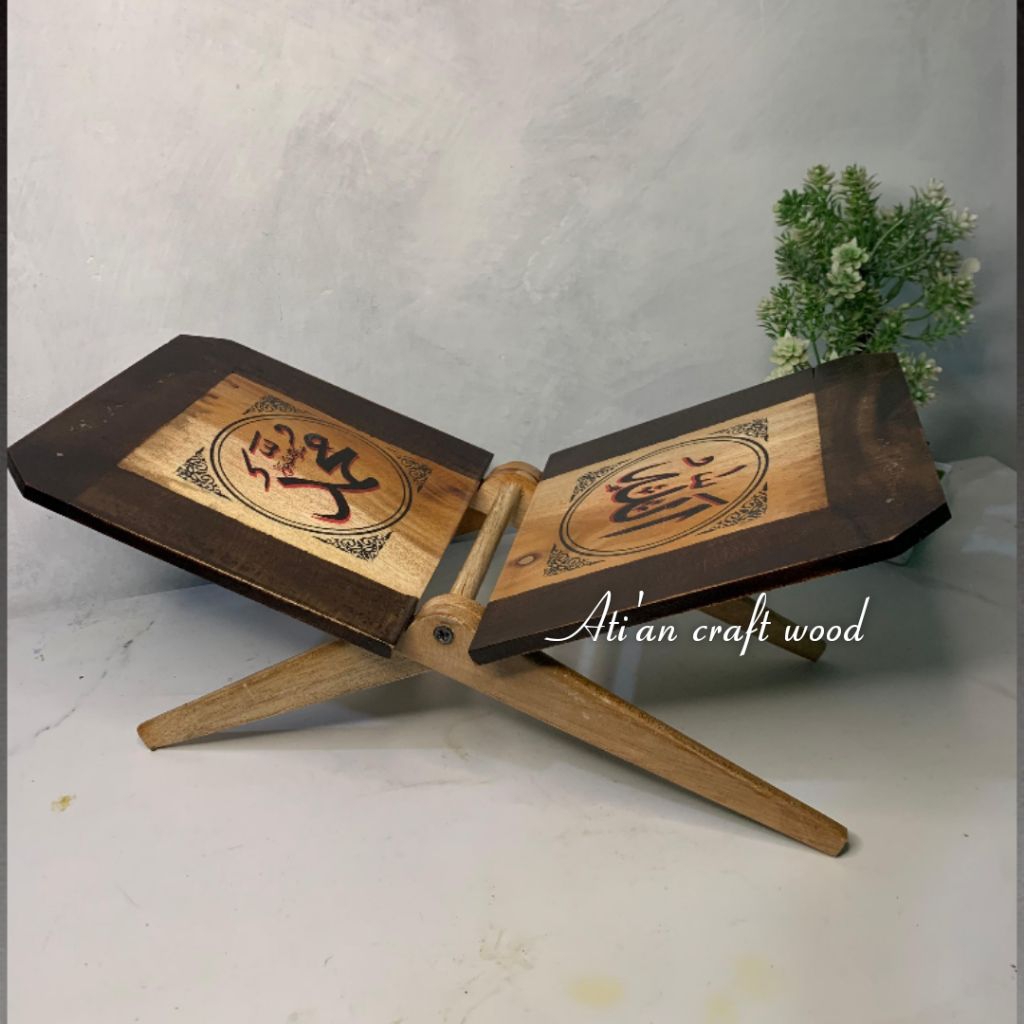 Meja lipat meja belajar meja ngaji kayu