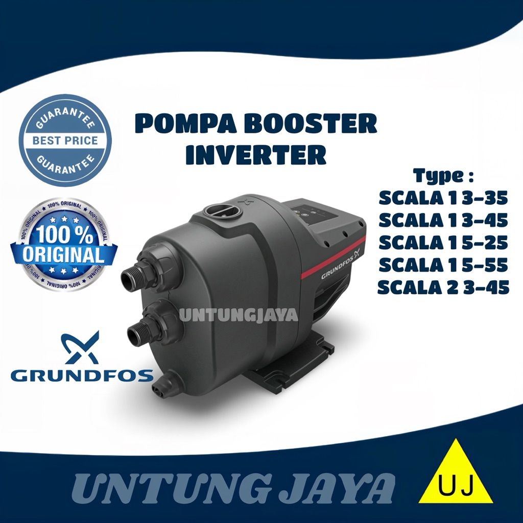 POMPA BOOSTER OTOMATIS GRUNDFOS SCALA 1 5-55 // POMPA DORONG GRUNDFOS SCALA1 5-55 SMART BLUETOOTH //