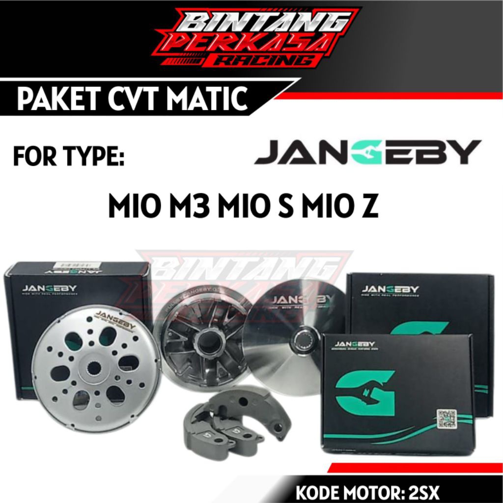 JANGEBY PAKET KIRIAN CVT YAMAHA MIO M3 MIO Z MIO Z SUDAH BUBUT PULLEY 13.5