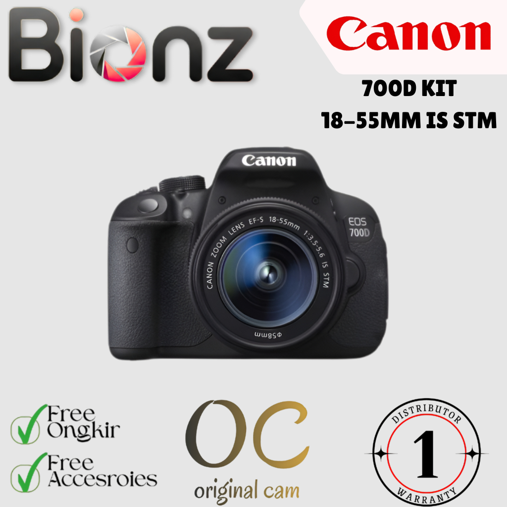 CAMERA CANON 700D KIT 18-55MM IS STM / CANON 700D KIT 18-55MM IS STM