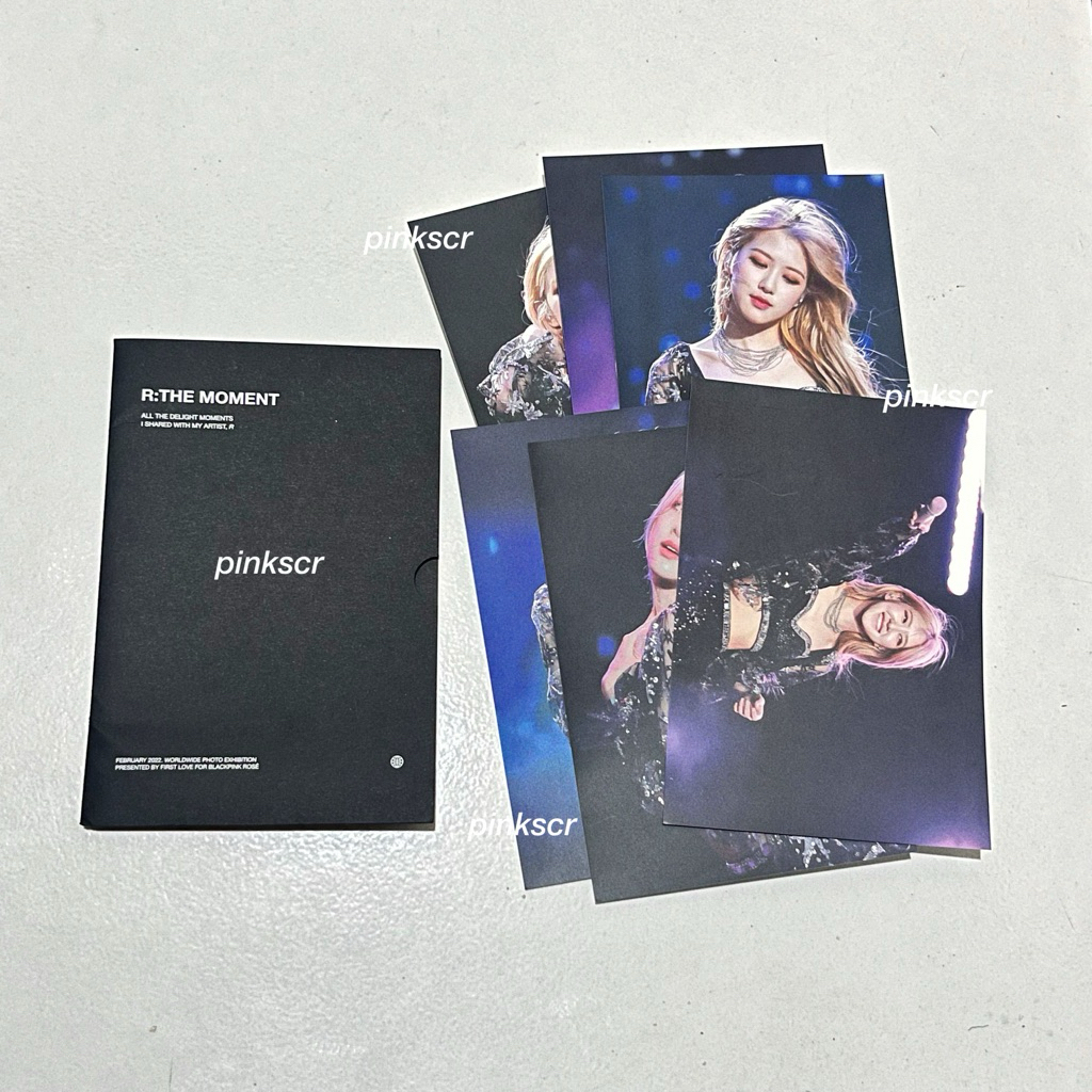 blackpink rose postcard fanbase r the moment by first love official md