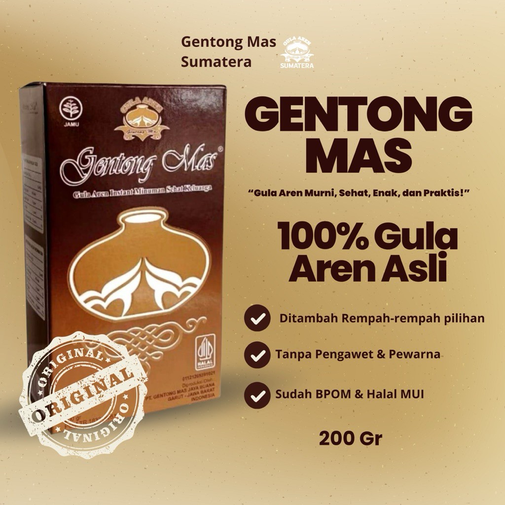 GENTONG MAS MINUMAN HERBAL GULA AREN | GENTONG MAS | GULA AREN | GENTONG MAS MINUMAN HERBAL MENJAGA 