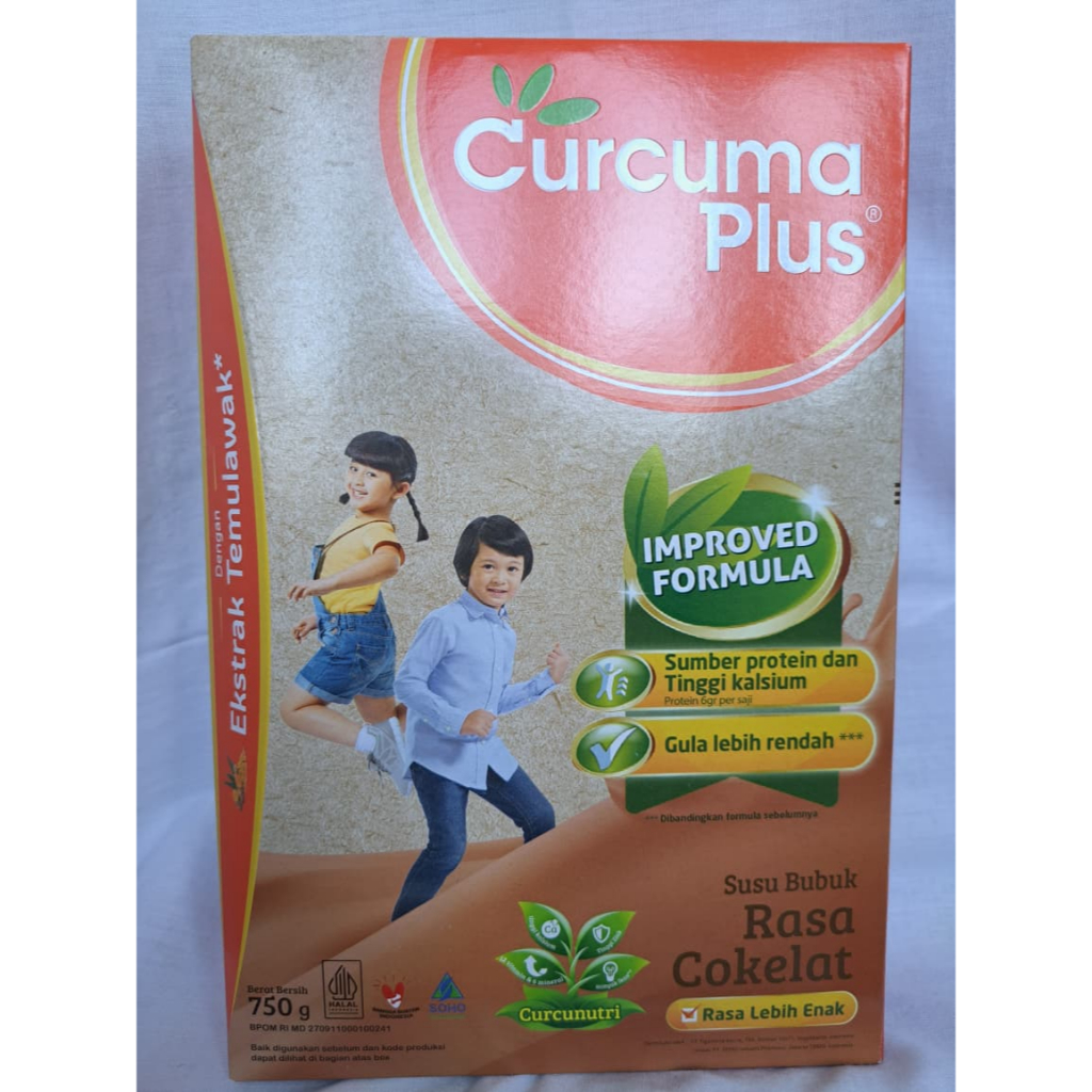 CURCUMA PLUS SUSU COKLAT - 750 GR / SUSU CURCUMA PLUS / PENAMBAH NAFSU MAKAN ANAK