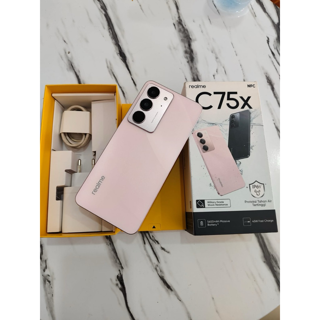Realme C75 8/128 gb Fullset like new(Second) mulus seperti baru