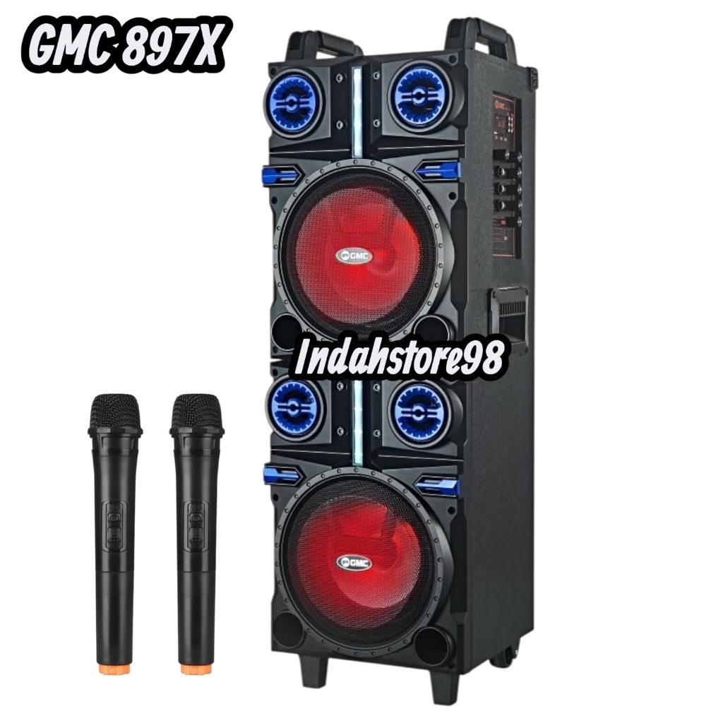Speaker Portable  GMC897X Bluetooth Xbass Mic Wireless Original GMC 897X