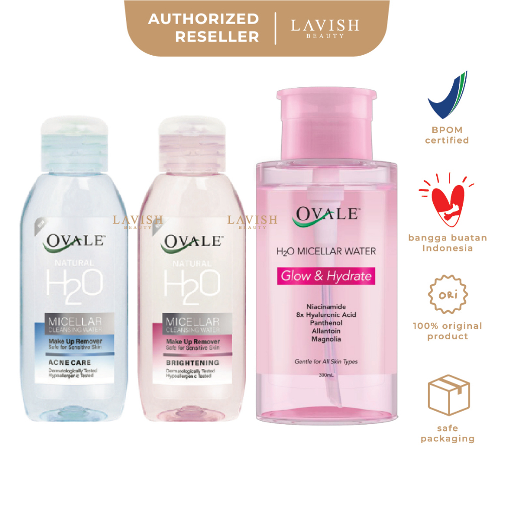 OVALE Natural H20 Micellar Cleansing Water