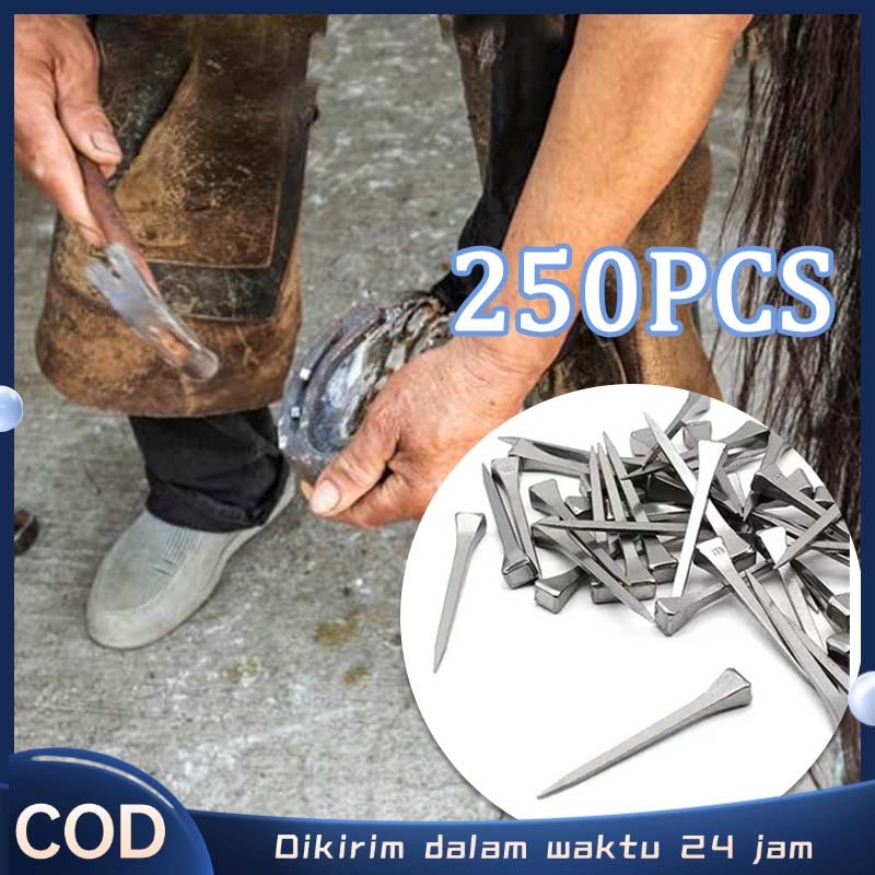 250 Pcs Paku Kuda E3 Paku Tapel Kuda Paku Sepatu Tapal Kuda Paku Merk Global