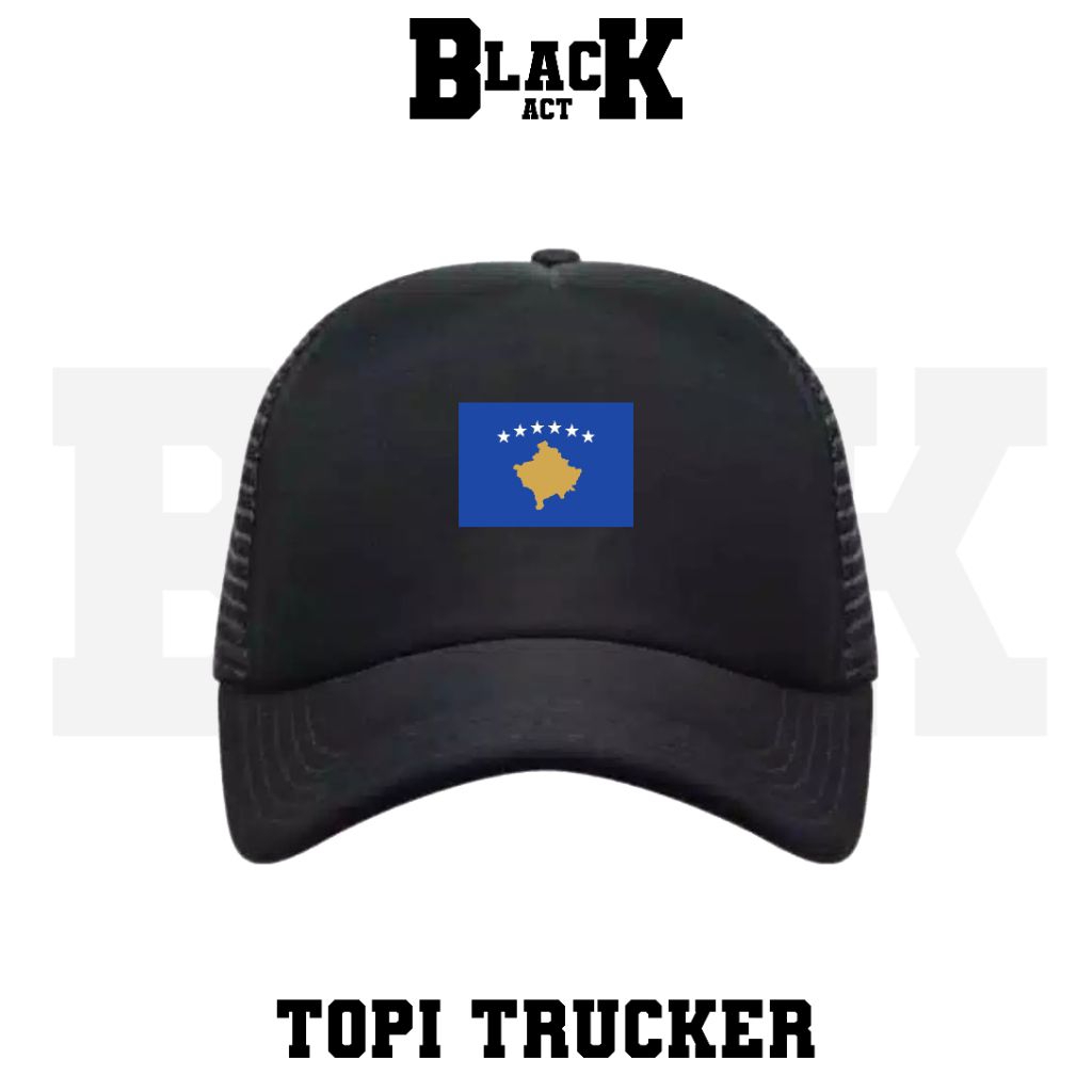 TOPI TRUCKER BENDERA KOSOVO