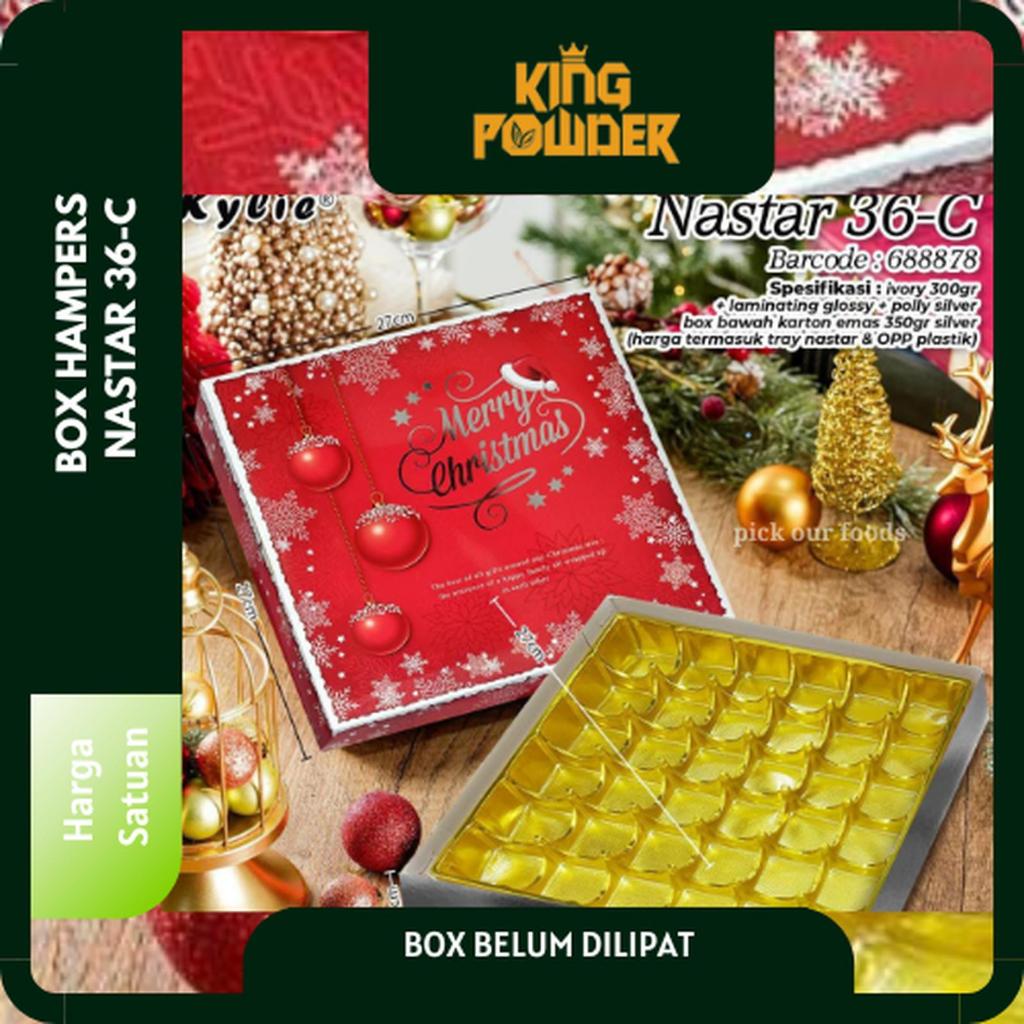 Box Kue Nastar 36hole | Box Nastar Natal / Christmas | Dus Hampers Kue Nastar