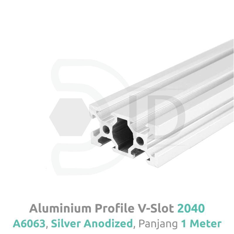 Aluminium Profile / Extrusion A6063 V Slot 2040 Linear Rail Silver
