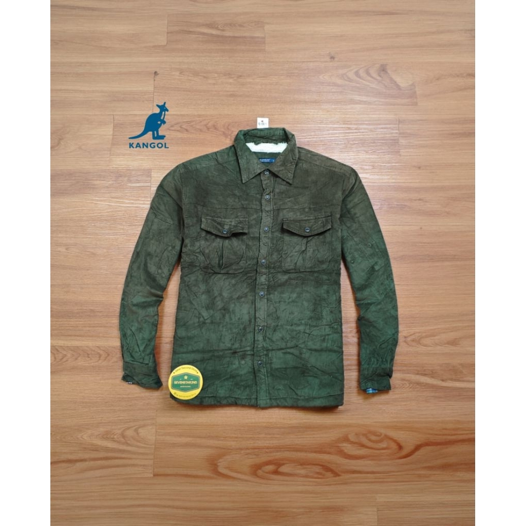 kangol casual Corduroy sherpa outer jacket