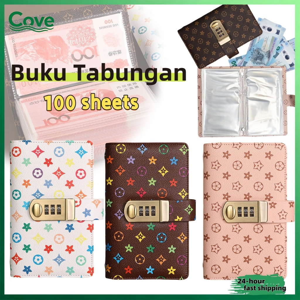 Dompet Kunci Sandi Buku Tabungan A6 Album Uang Tunai Dompet Tabungan Buku Menabung Uang Dapat Menyim