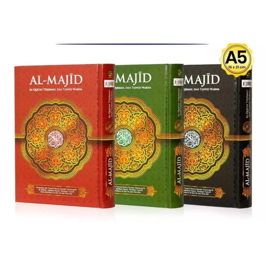 Al Majid A5 Hc Al Quran Terjemah dan Tajwid Warna /Alfath n beras