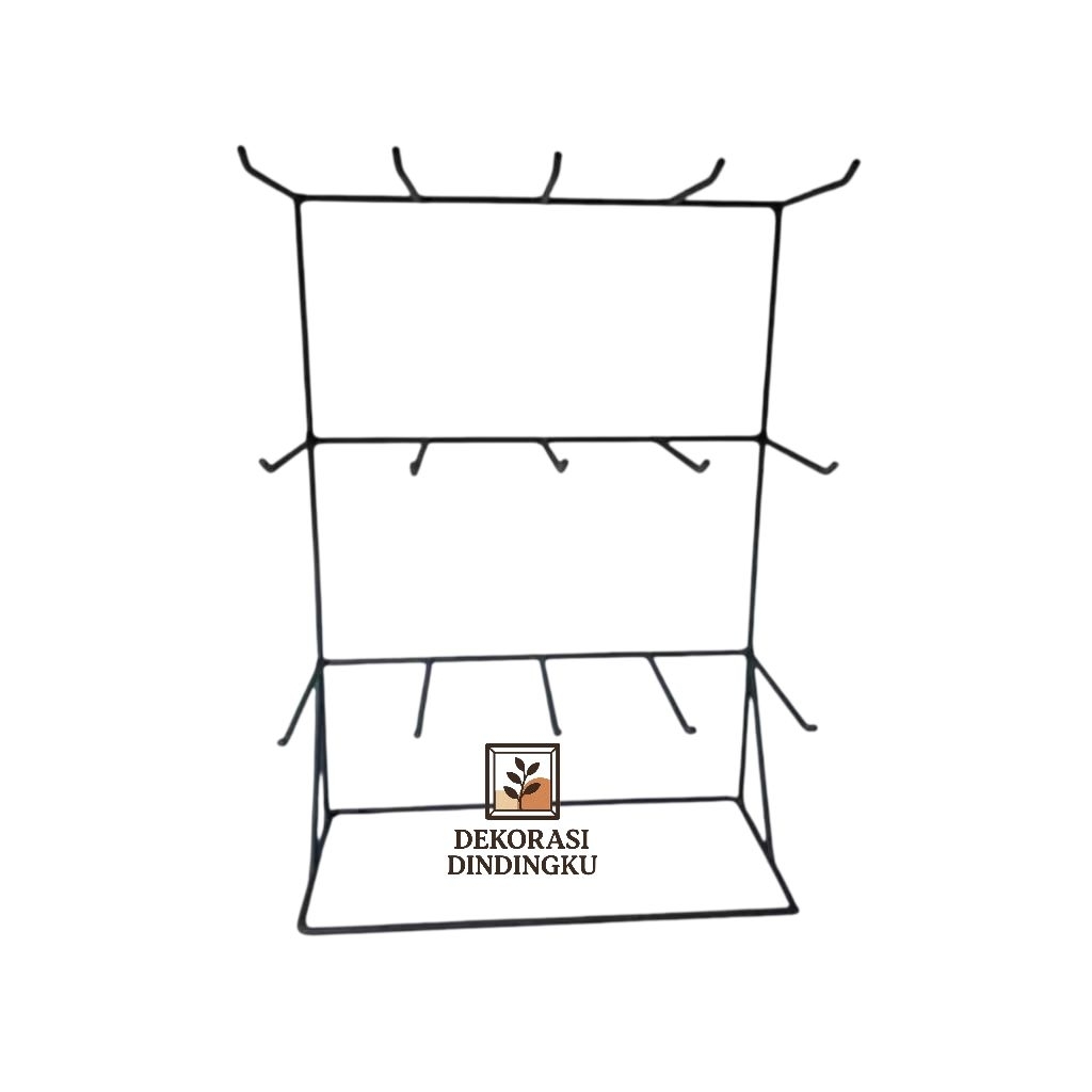 Rak Display Aksesoris Rak Serbaguna Gantungan Kunci Rak Besi Serbaguna