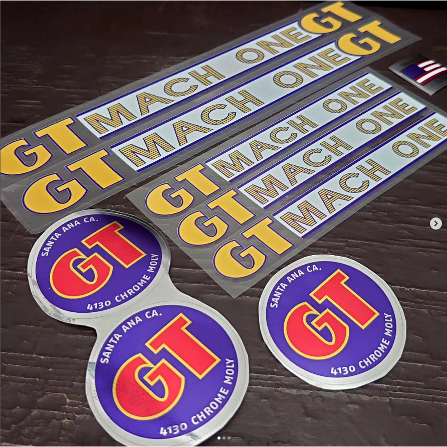 Stiker Decal OS BMX GT Mach One 80s