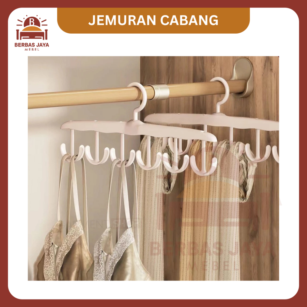 Hanger Cabang Pakaian Baju Celana Topi Inner Wear Organizer Lemari Jemuran Walking Closet Laundry Ro