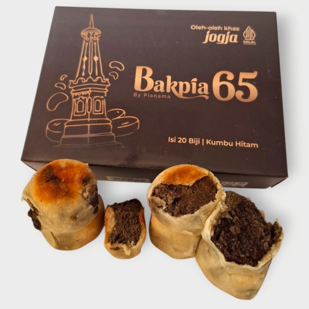Bakpia 65 By Pianama Oleh-Oleh Khas Jogja Isi 20pcs Rasa Kumbu Hitam