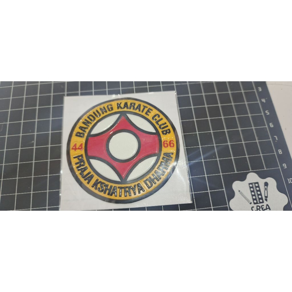 stiker timbul/stiker embos/bandung karate club