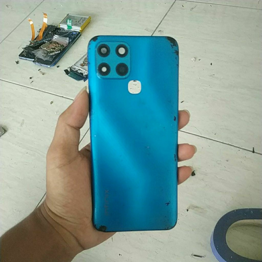 backdoor bekas infinix smart 6,kurang tombol volume lecet pemakaian