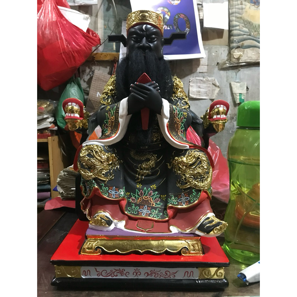 patung dewa jaksa Bao - Pao kong - Bao Kong 16in bahan kayu