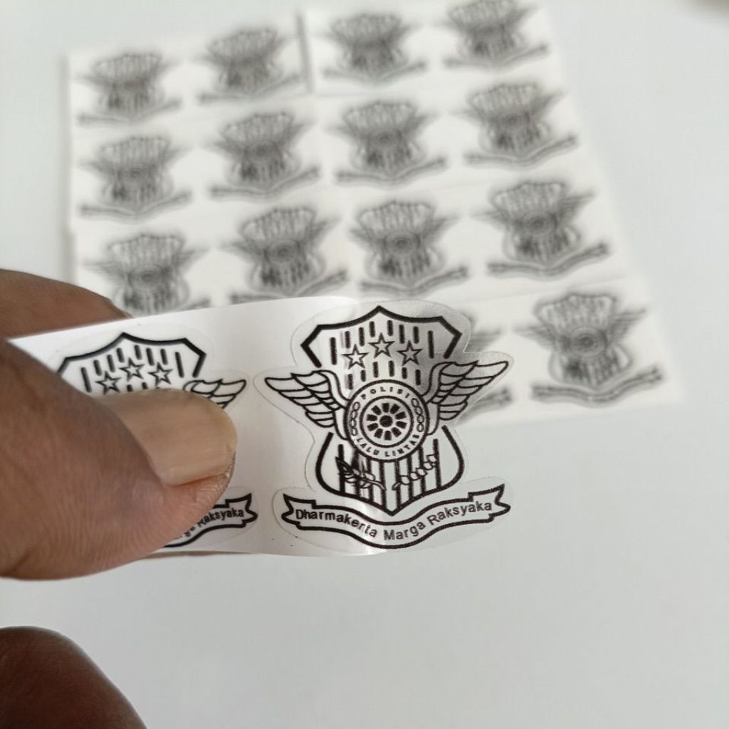 Sticker Logo Korlantas Polri Plat Nomor Stiker Logo Polri Samsat