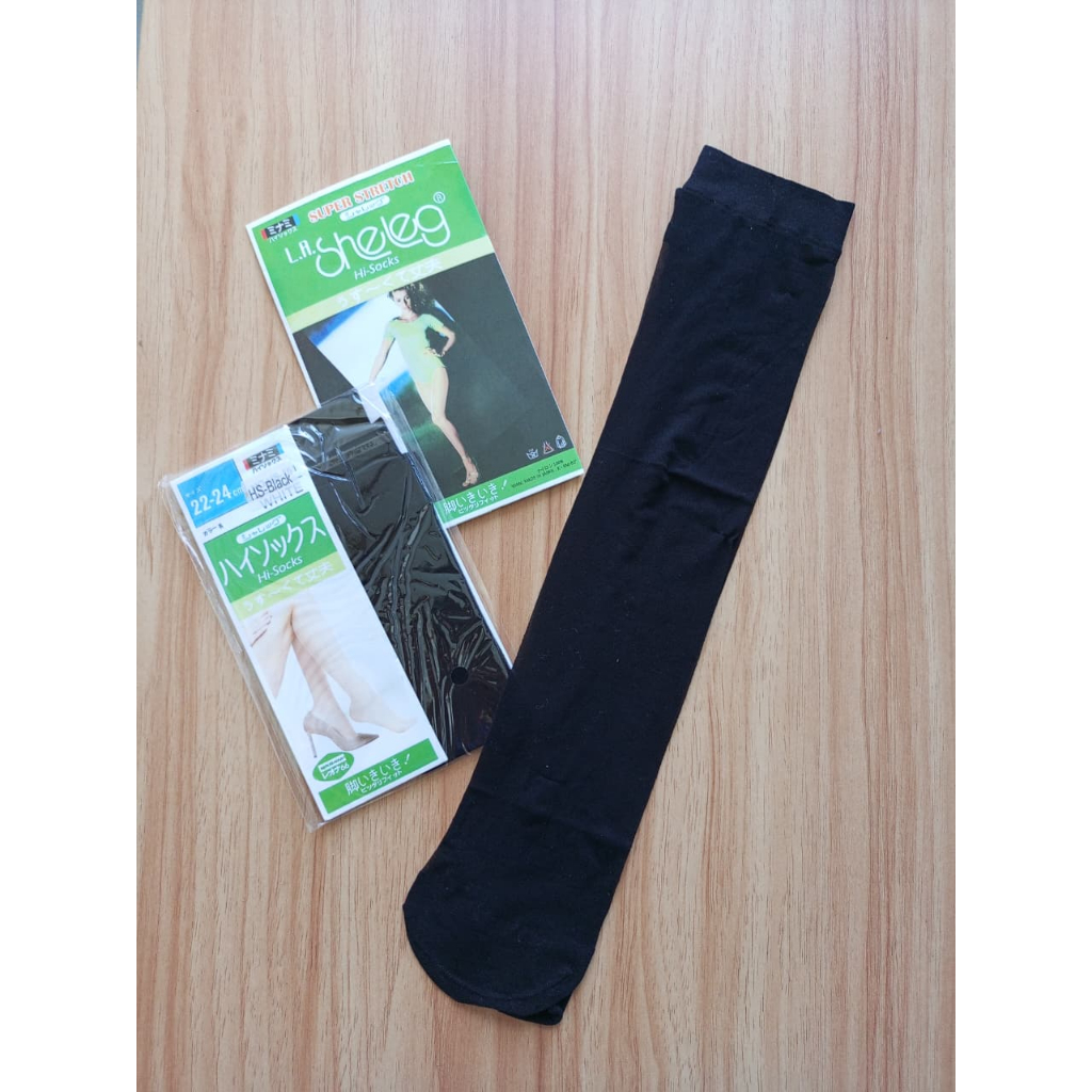 stocking selutut / stocking panty warna hitam tipis transparan