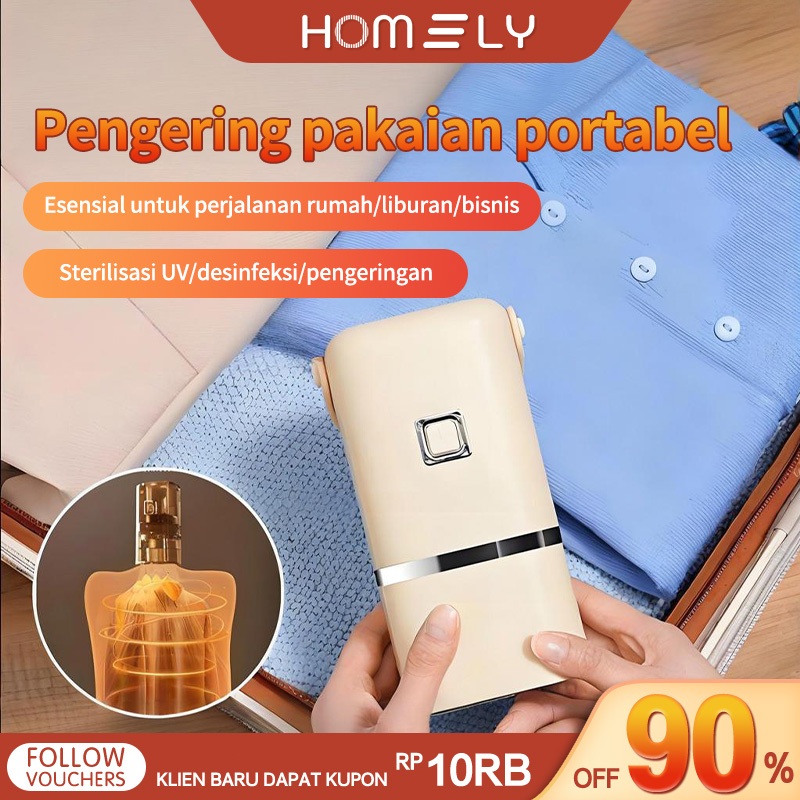 Mini Mesin Pengering Pakaian Portabel Pemanas Pengering Pakaian Lipat Listrik Pengering Otomatis Unt