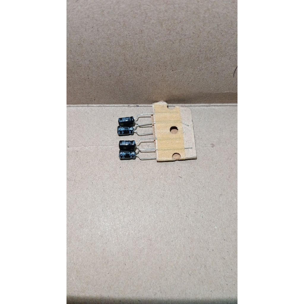 5802 kapasitor elco nonpolar non bi polar bipolar 1uf 1 uf 50v panasonic