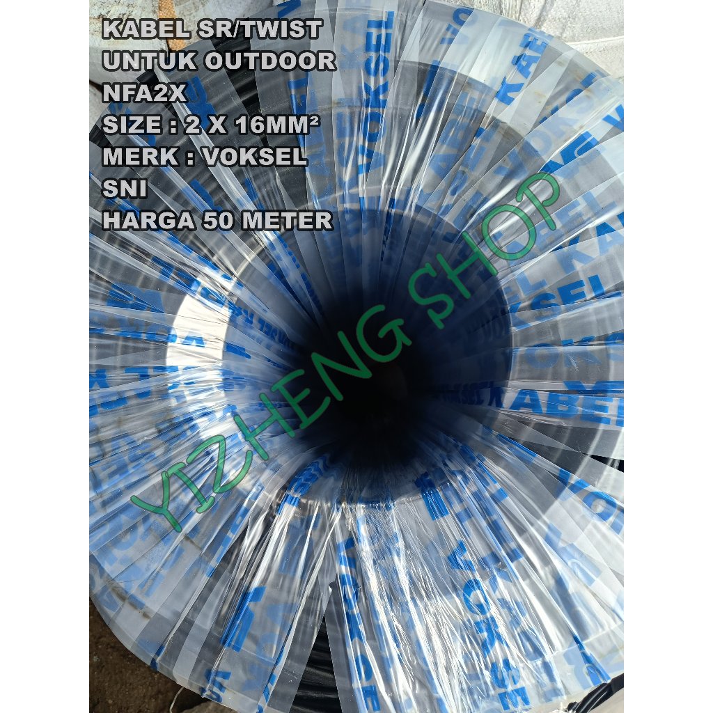 KABEL SR / TWIST / NFA 2X SNI 2 X 16MM² VOKSEL 50 METER VOKSEL