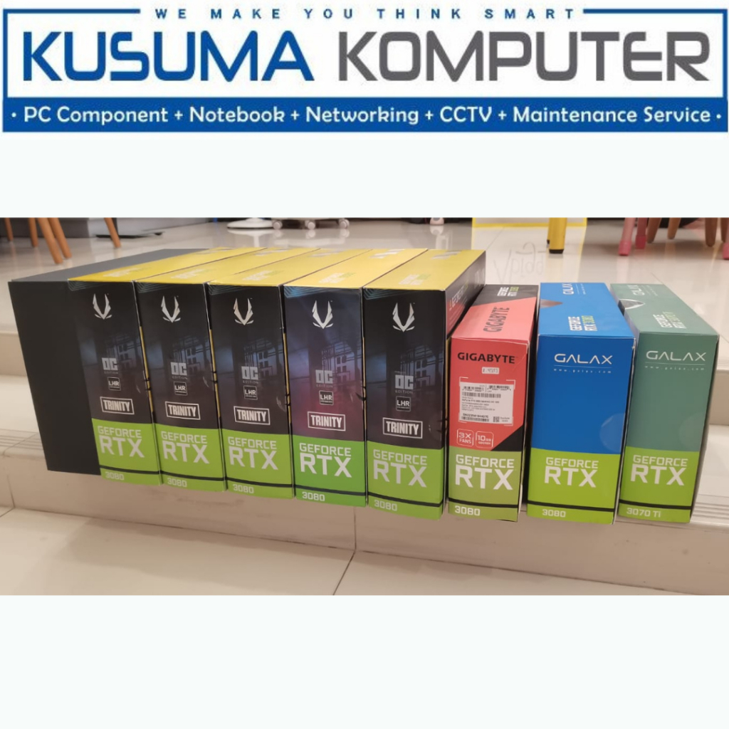 VGA NVIDIA ZOTAC DAN GIGABYTE RTX 3080 BEKAS SEGEL