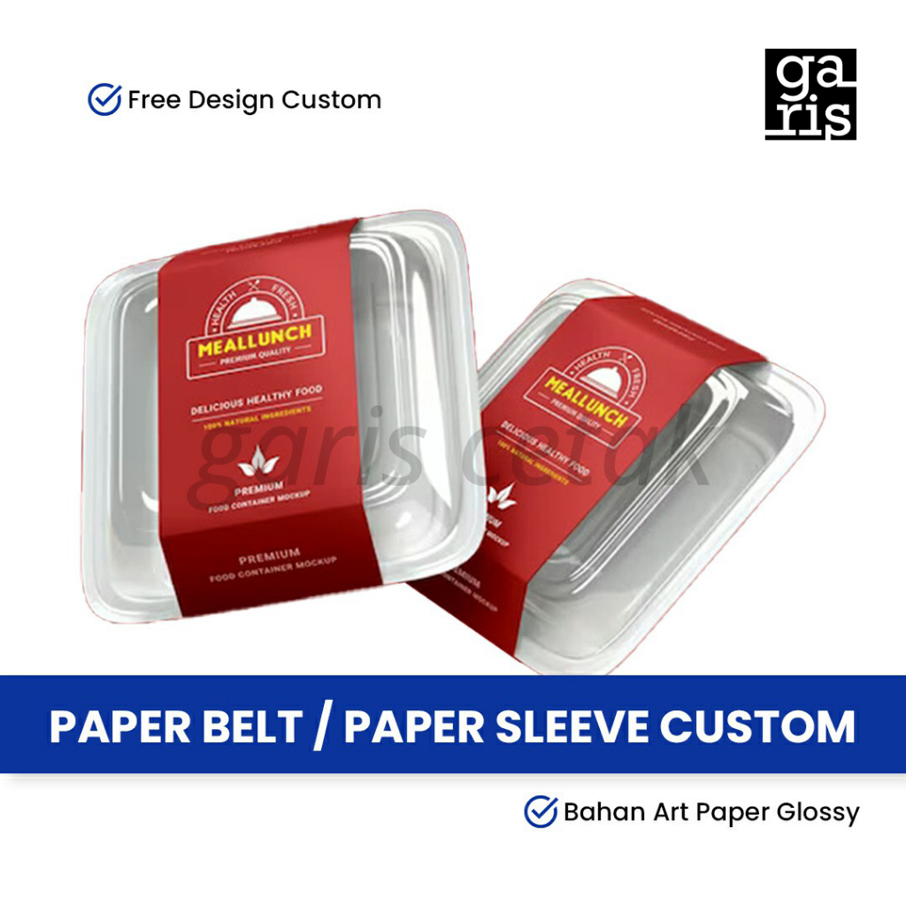 Paper Belt / Paper Sleeve CUSTOM - FREE DESAIN