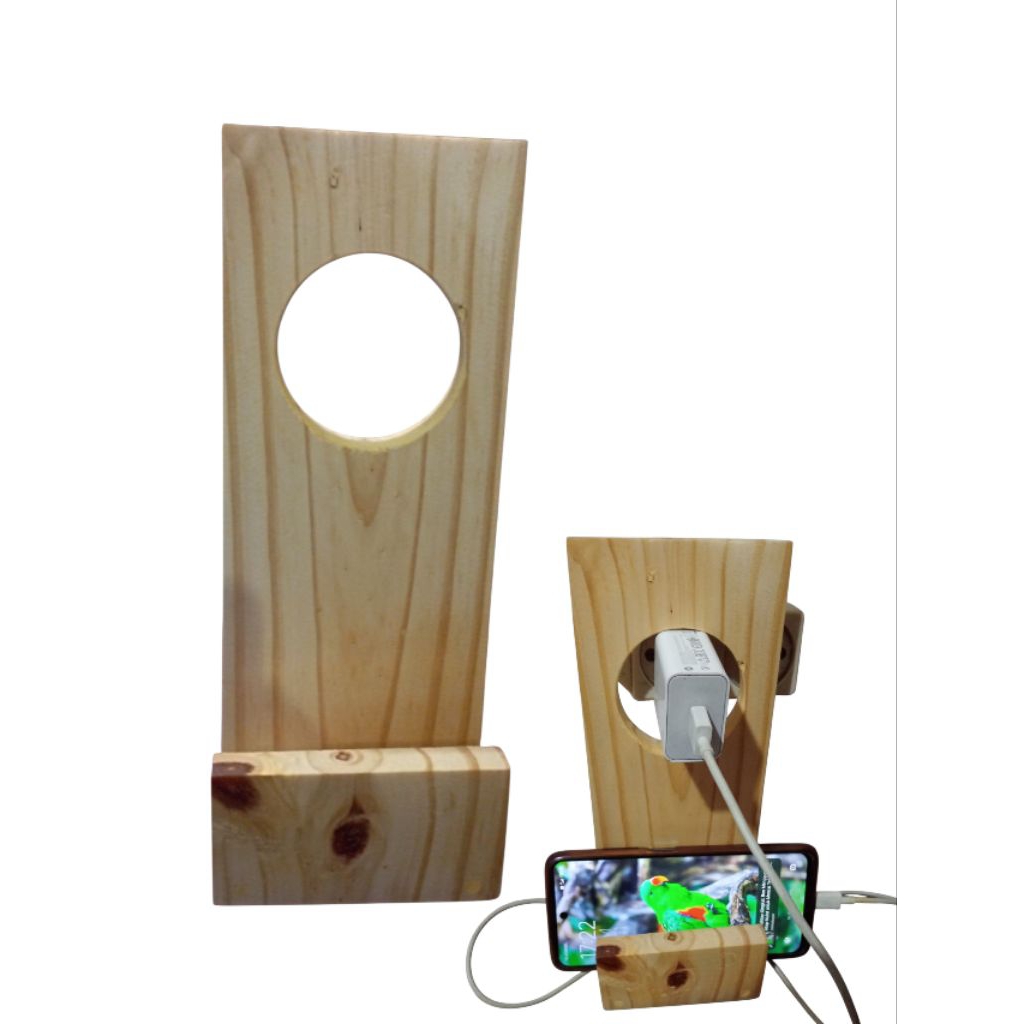 Stand holder hp gantung/holder kayu hp gantung/stand dudukan hp