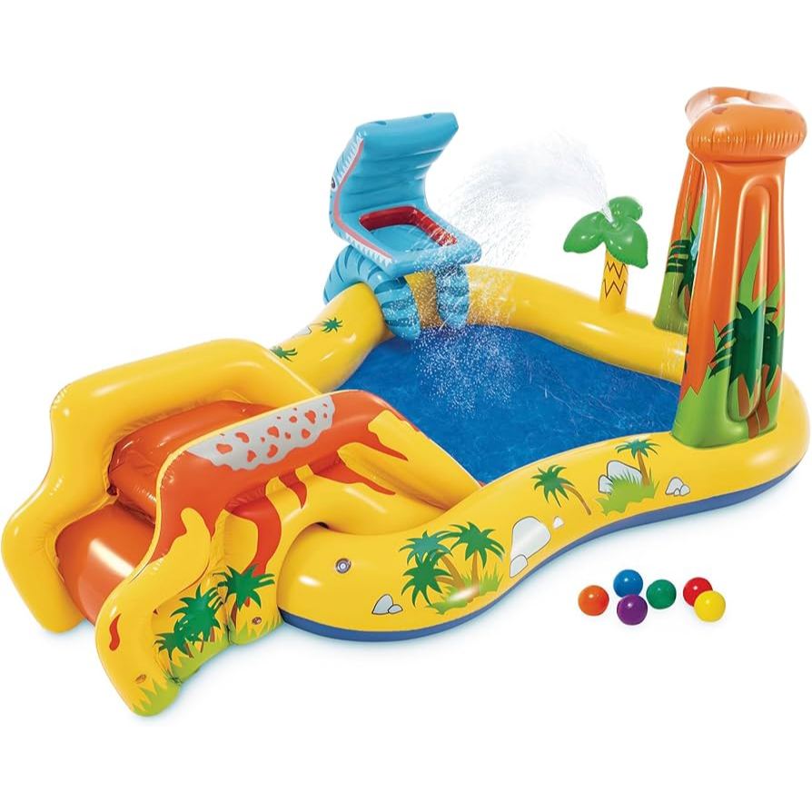 Intex 57444 - kolam renang anak intex dinosaurus kids swimming pool intex / kolam mandi bola