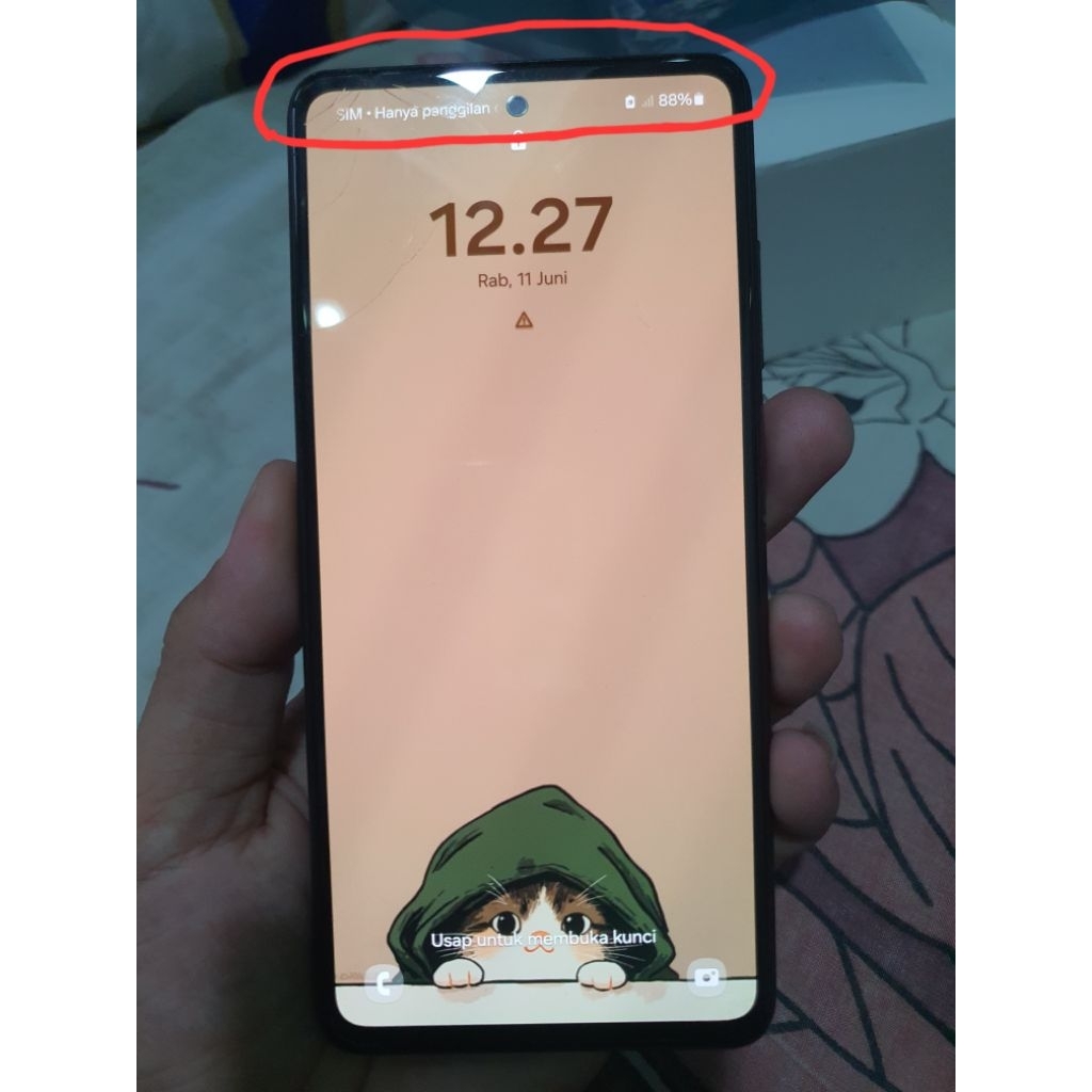 lcd samsung A52 ori copotan samsung