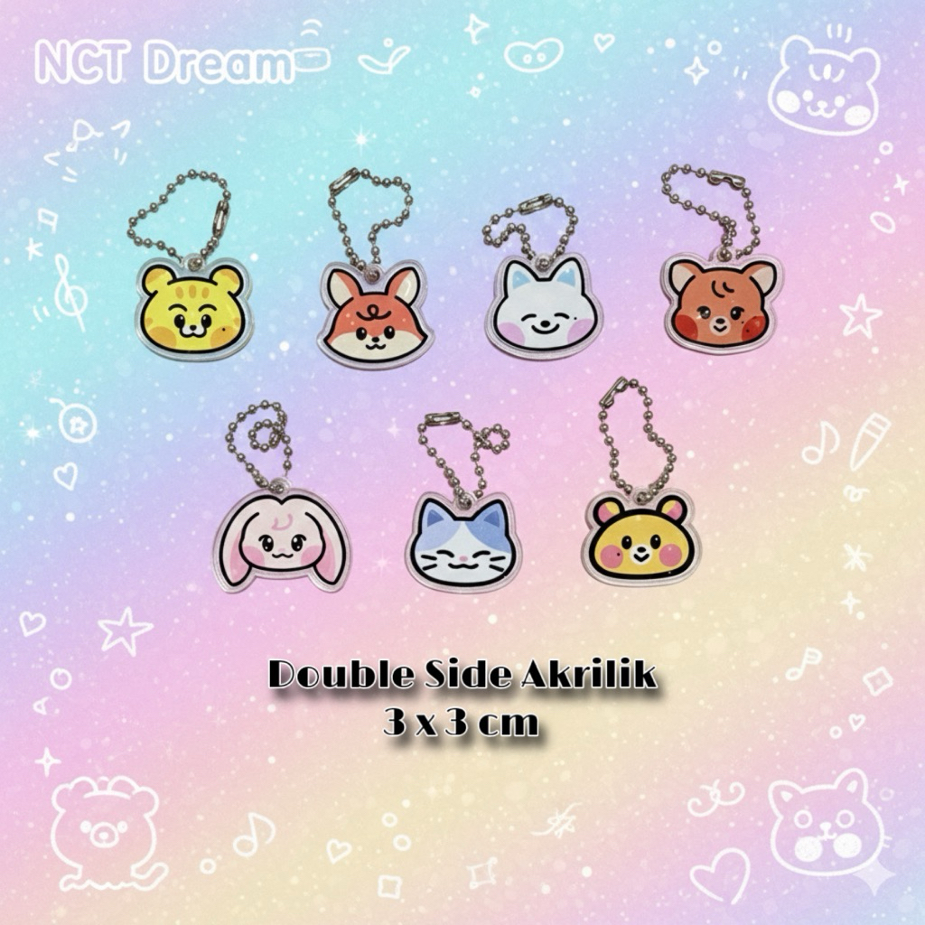 NCT Dream Dreamiez Gantungan Kunci Akrilik Mark Haechan Jeno Jaemin