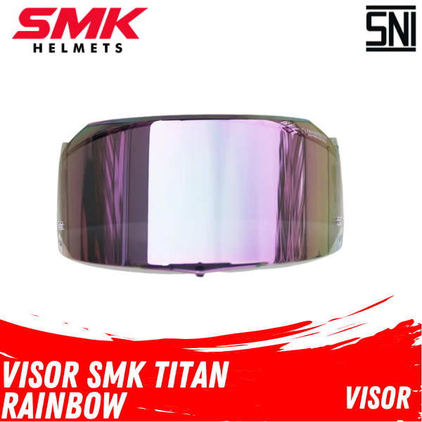 SMK TITAN Visor Rainbow Kaca Helm Motor untuk Helm SMK Titan