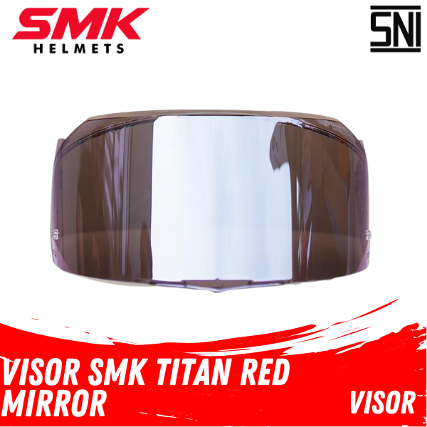 SMK TITAN Visor Red Mirror Kaca Helm Motor untuk Helm SMK Titan