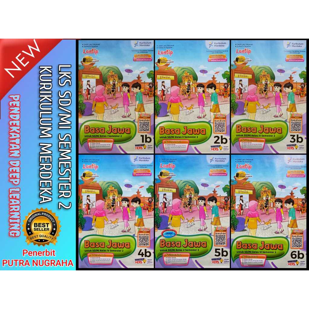 BUKU LKS Bahasa Jawa SD/MI Kelas 1-6 Semester 2 Kurikulum Merdeka LANTIP