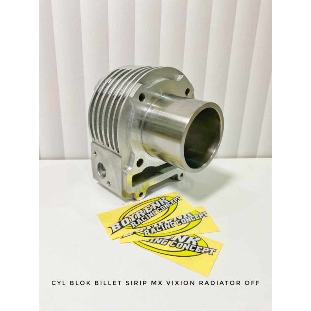 (READY STOK TANPA PO) CYLINDER BLOK VIXION MX BILLET FFA BAHAN COR LINER LUAR  75 78  - BOYRENK RACI