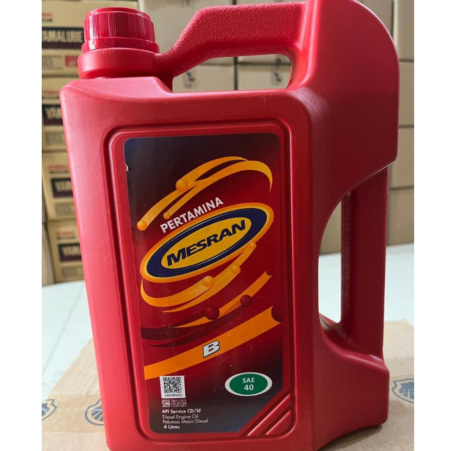OLI MESIN MESRAN B40 4L OLI PERTAMINA MESRAN B 40 4 LITER