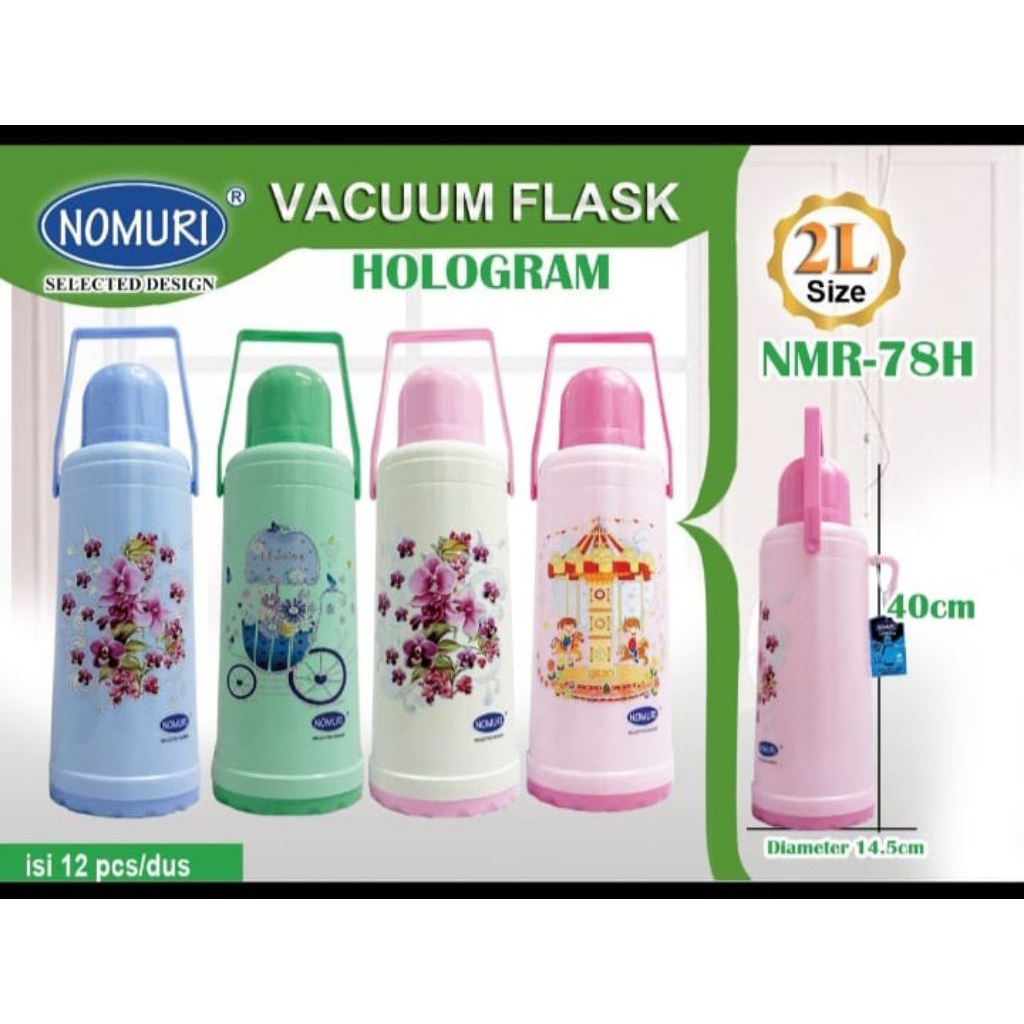 TERMOS AIR PANAS NOMURI 2 LITER NMR-78 / VACUUM FLASK NOMURI / THERMOS AIR