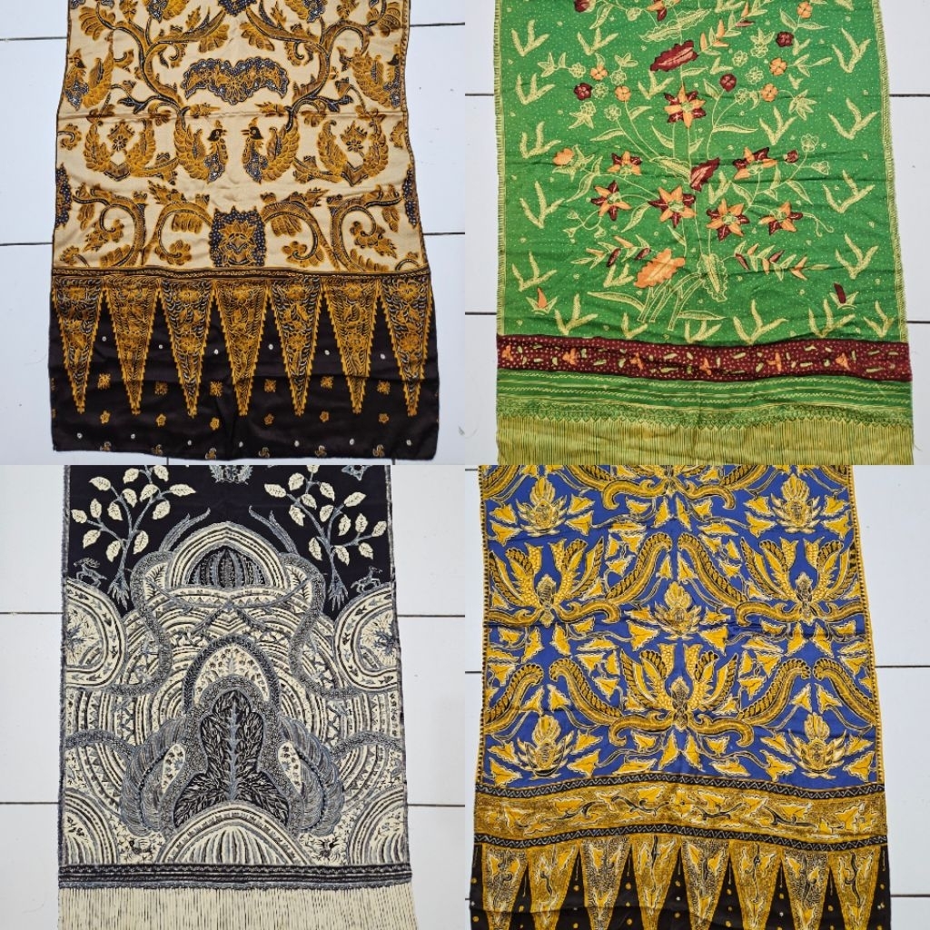 SELENDANG SUTRA BATIK LAWASAN TULIS