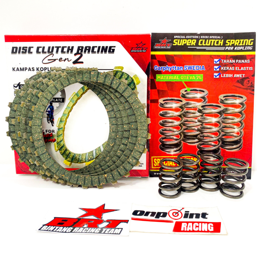 PAKET KAMPAS & PER KOPLING SWEDIA OTEVA BRT SONIC NEW 150 CB CBR 150R 100% ORIGINAL BRT
