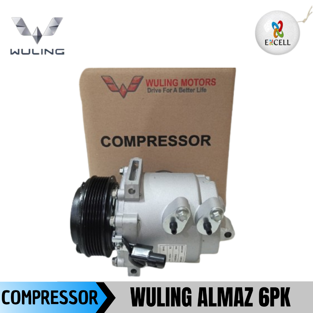 Compressor Compresor Kompresor AC Mobil Wuling Almaz Cortez 1.8 1800cc 4PK 6PK
