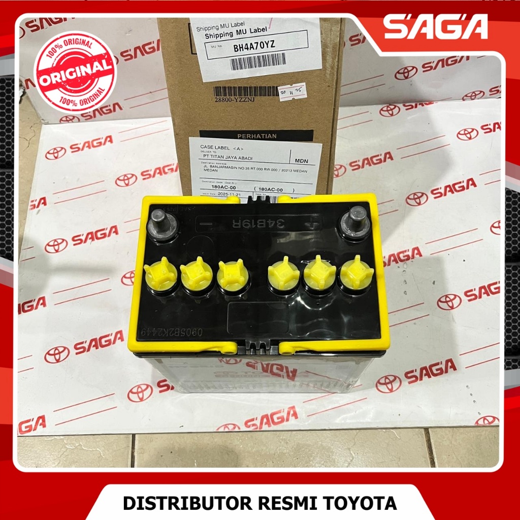 SAGA | Baterai Aki Avanza & Rush Original Toyota 28800-YZZNJ