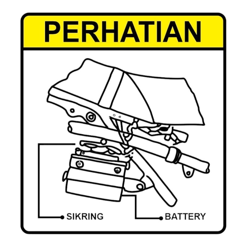 stiker rangka Suzuki ts125 stiker rak belakang Suzuki ts125 Suzuki ts125 trail