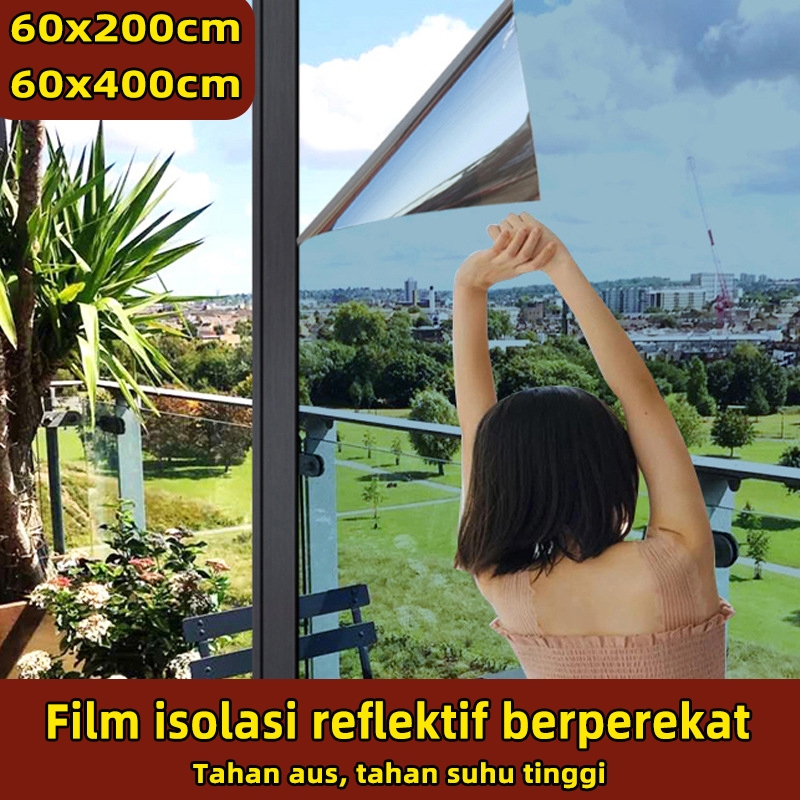 [COD] kaca stiker cermin tempel cermin stiker   stiker kaca film stiker cermin panjang full body sti