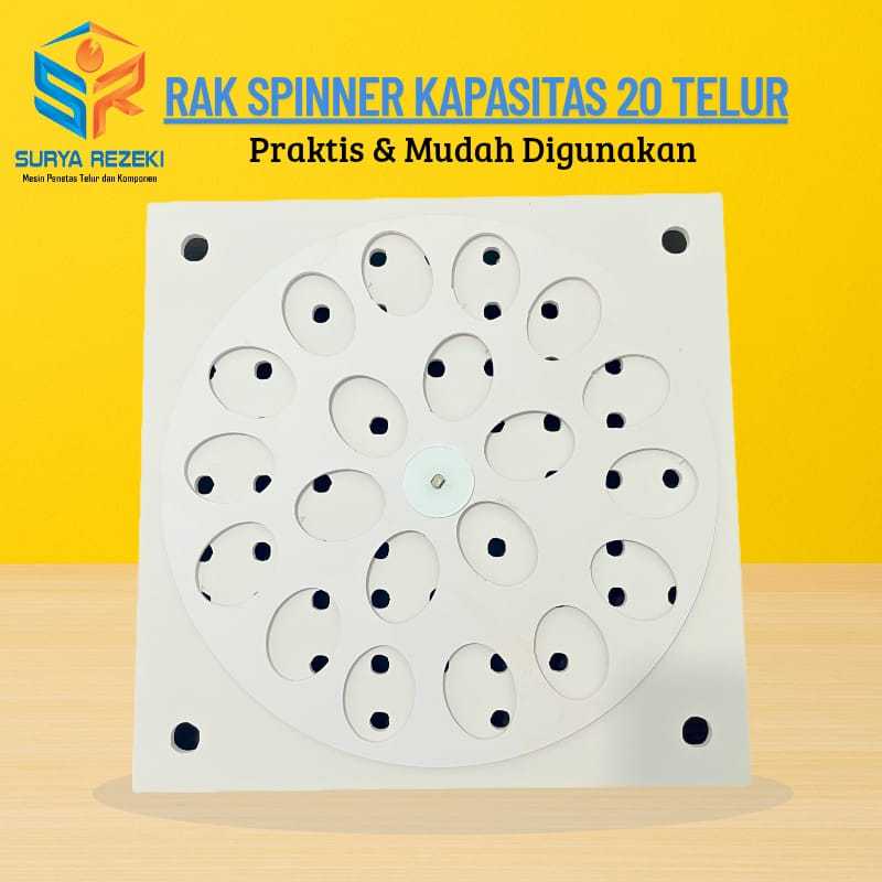 Rak spinner mesin penetas telur otomatis kapasitas 20 telur